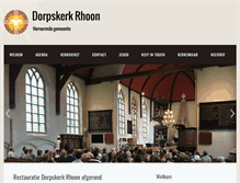 Tablet Screenshot of hervormdegemeenterhoon.nl